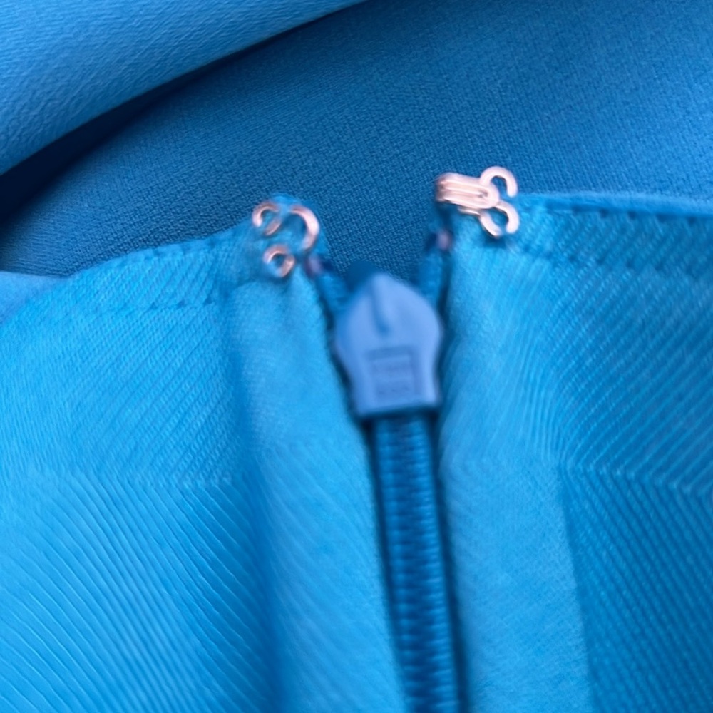 cinq a sept Bright Blue Ankle-Length Straight Pants - Picture 7 of 8